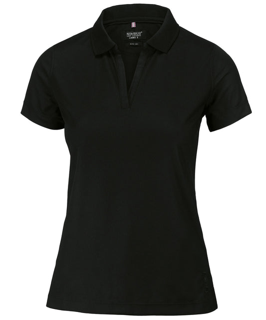 Nimbus NB86F Women’s Clearwater – quick-dry performance polo in Black