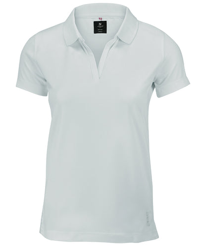 Nimbus NB86F Women’s Clearwater – quick-dry performance polo in Ice Grey