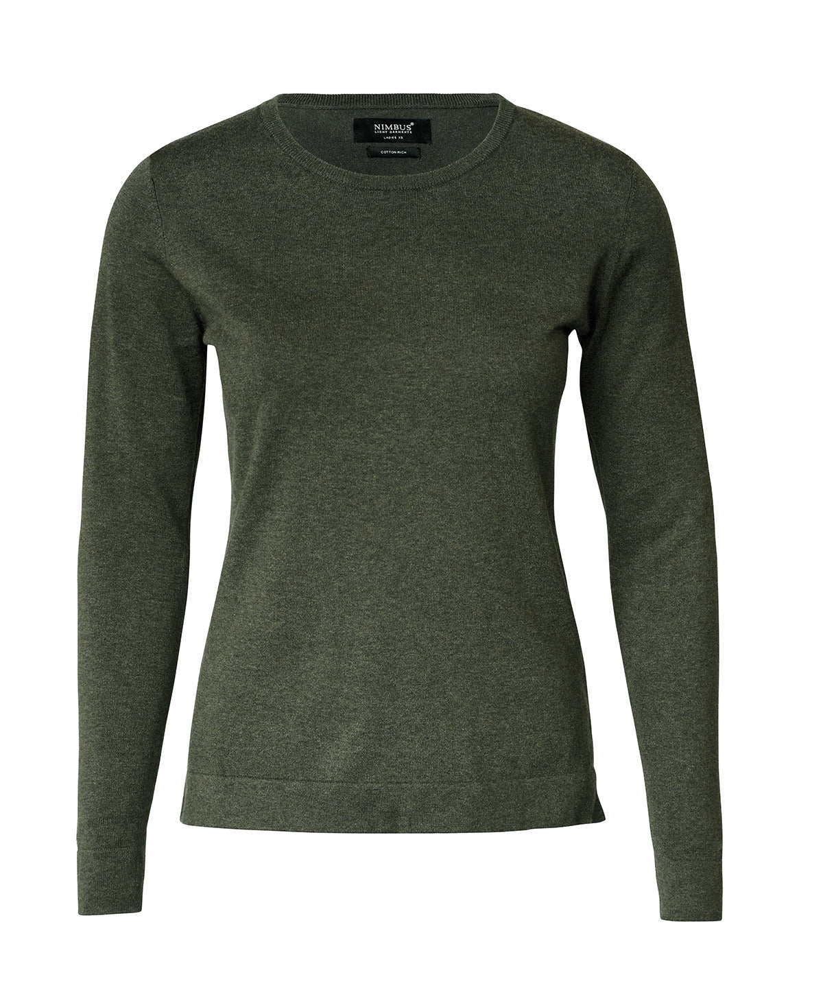 Nimbus NB94F Women’s Brighton – elegant round neck in Olive Melange