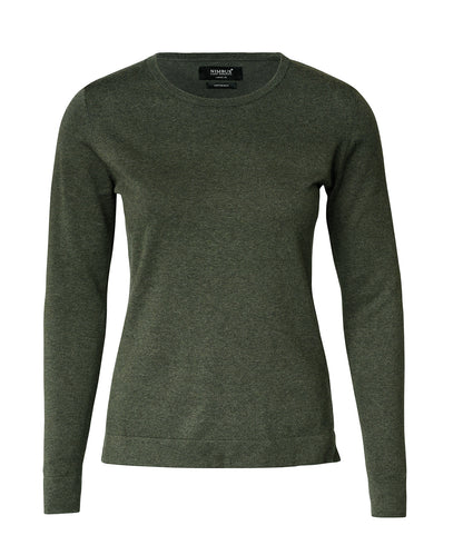 Nimbus NB94F Women’s Brighton – elegant round neck in Olive Melange
