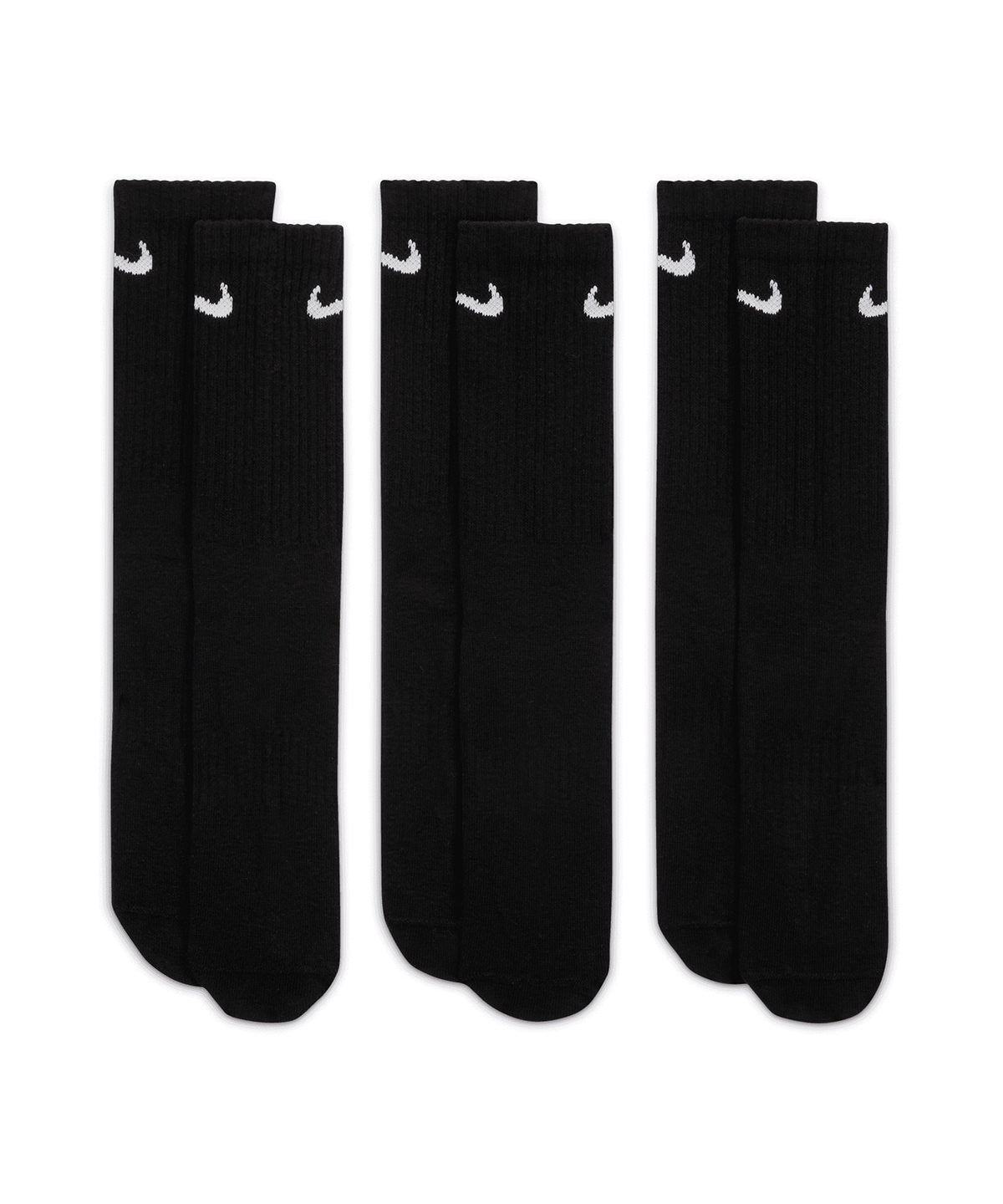 Nike NK359 Nike everyday crew socks (3 pairs) in Black/White