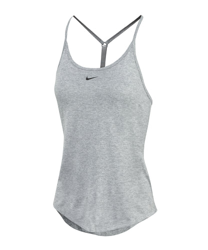 Nike NK375 Women’s Nike One Dri-FIT Elastika standard fit tank in Particle Grey/Heather/Black