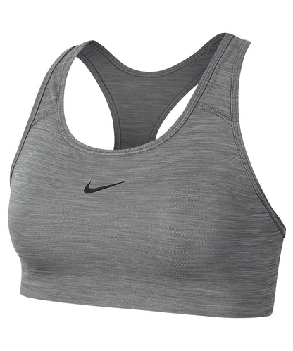 Nike NK379 Women’s Nike Dri-FIT Swoosh one-piece bra in Smoke Grey/Heather/Black