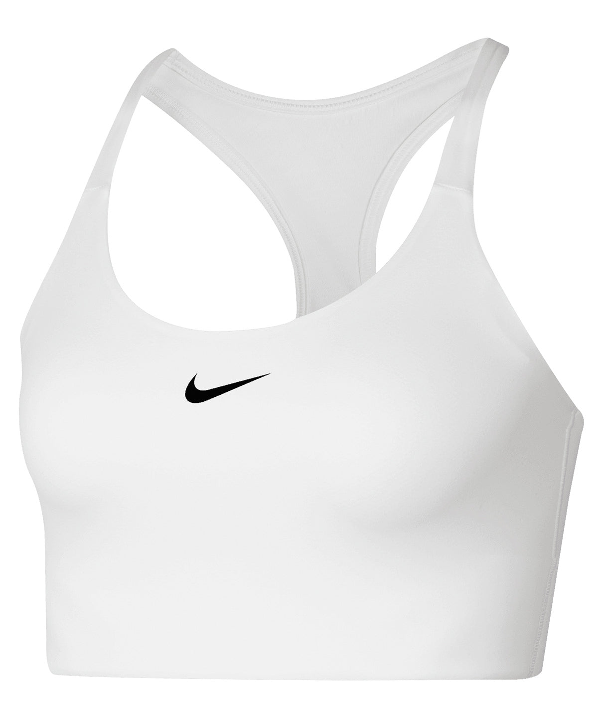 Nike NK379 Women’s Nike Dri-FIT Swoosh one-piece bra in White/Black