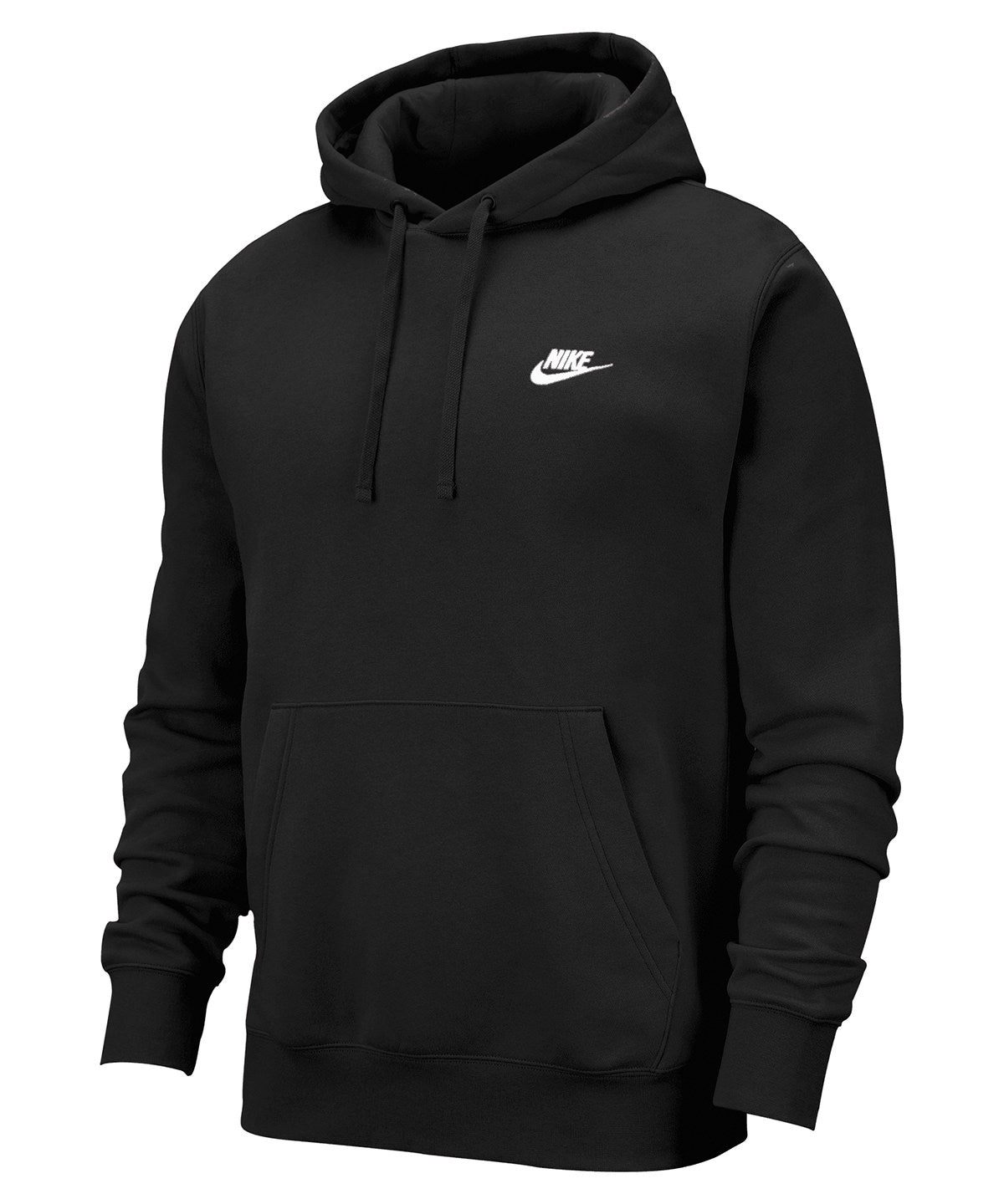 Nike NK387 Nike Club hoodie in Black/Black/White
