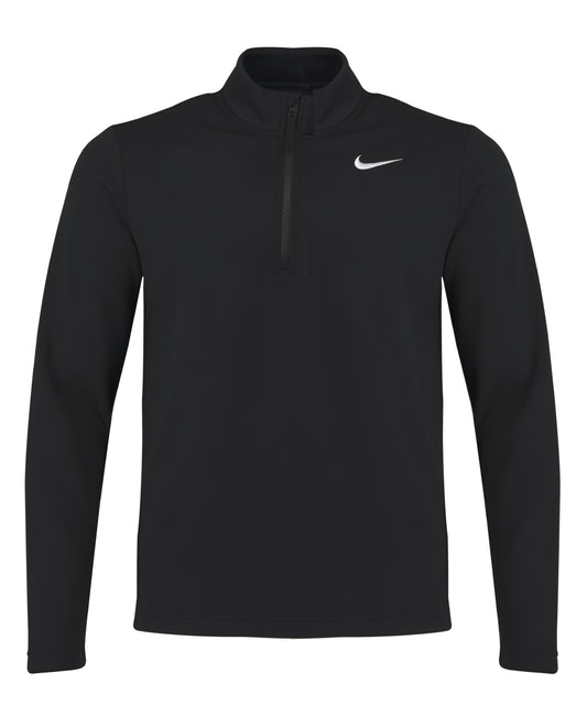 Nike NK396 Nike Dri-FIT Victory Therma Flex half-zip top in Black/Black/White