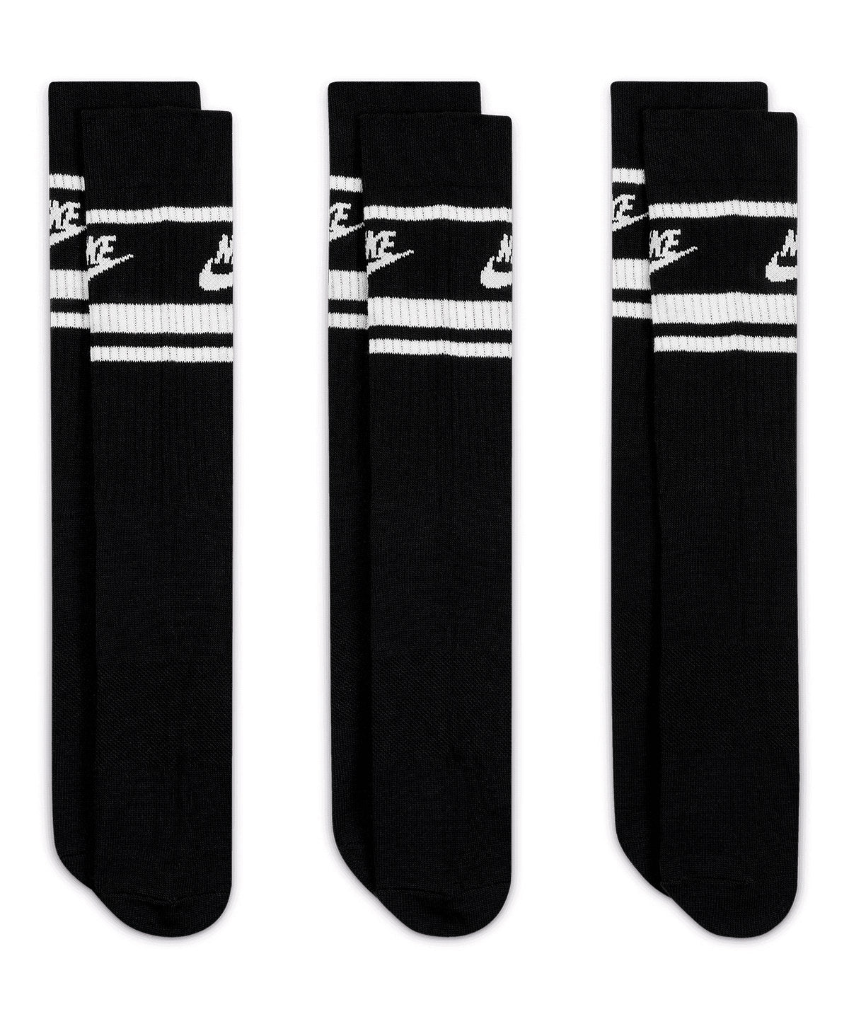 Nike NK397 Nike Dri-FIT Sportswear everyday essential socks (3 pairs) in Black/White