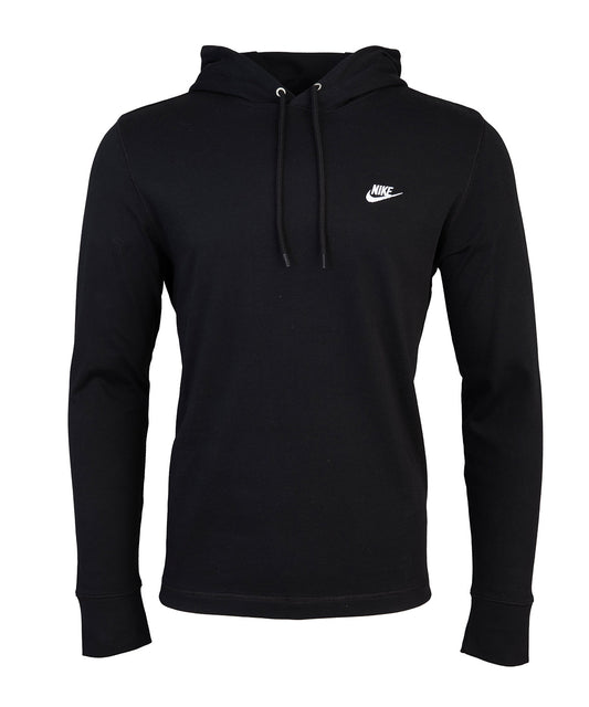 Nike NK425 Nike Club knit hoodie in Black/Black/White