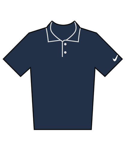 Nike NK430 Velocity solid polo in College Navy/White