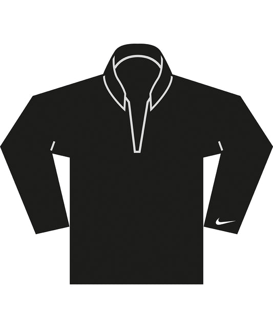 Nike NK432 Velocity 1/2-zip top in Black/White