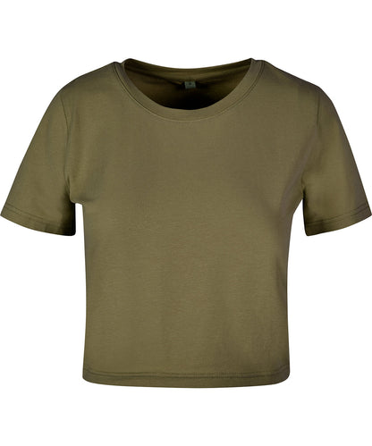 New Morning Studios NM006 Women’s cropped tee in Olive