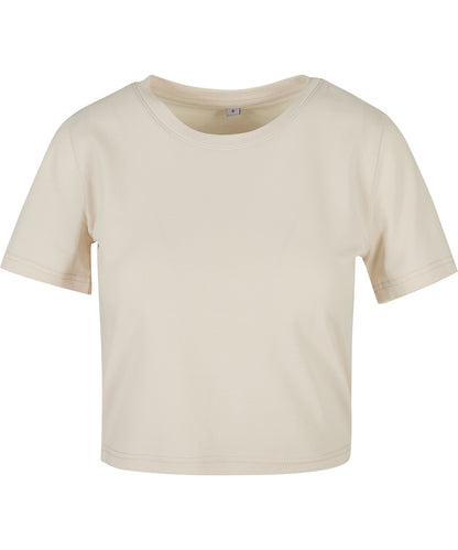 New Morning Studios NM006 Women’s cropped tee in Sand