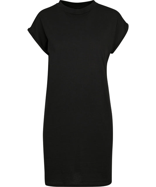 New Morning Studios NM026 Women’s extended shoulder dress in Black