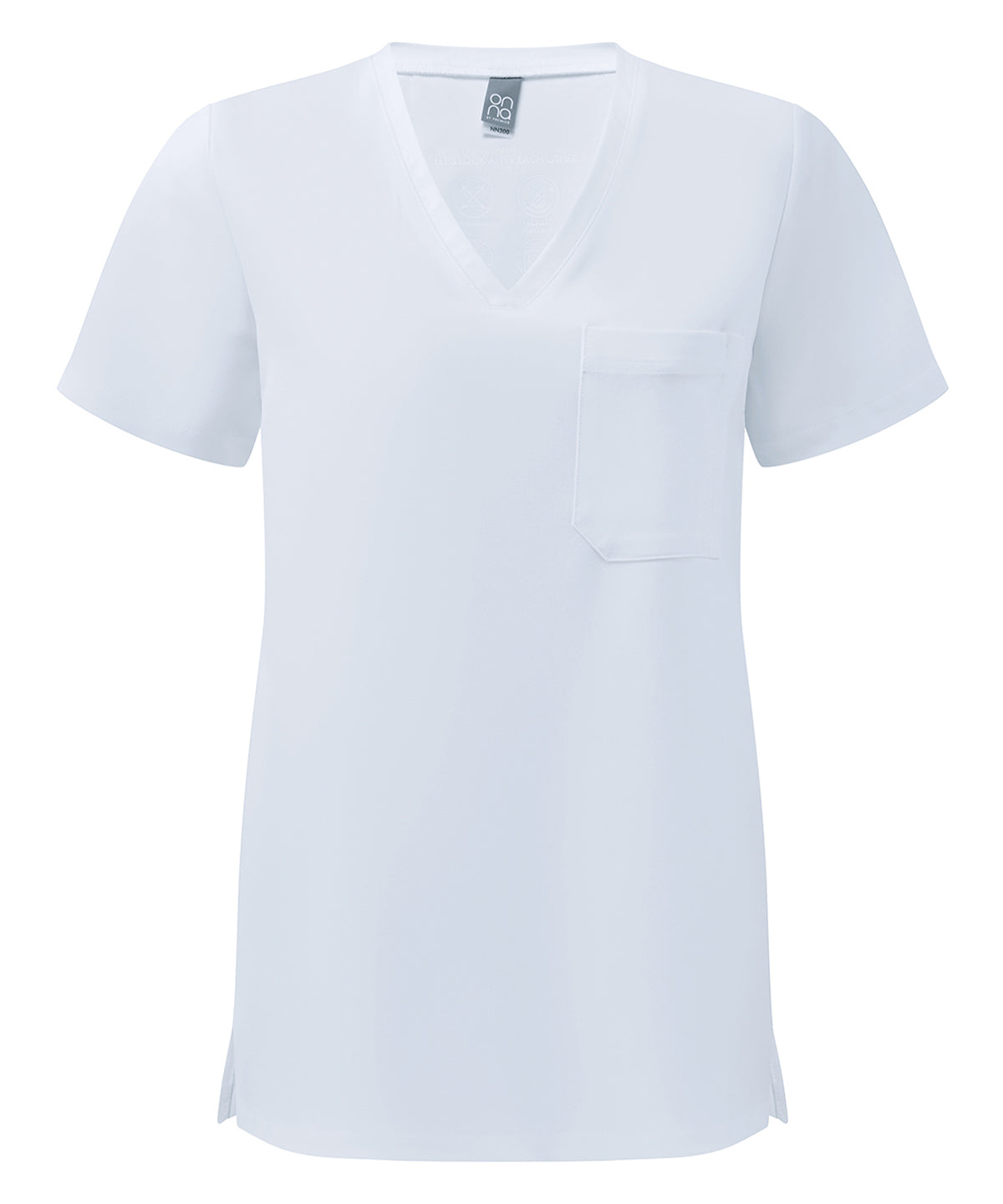 Onna by Premier NN300 Women’s Limitless Onna-stretch tunic in Vital White