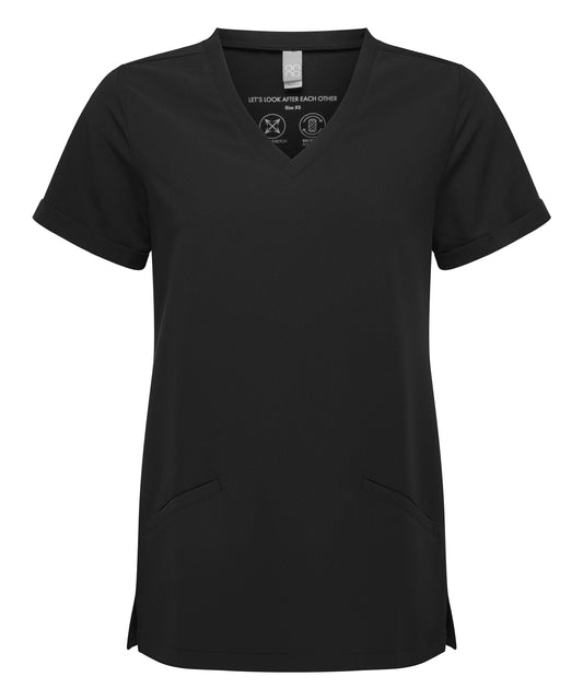 Onna by Premier NN310 Women’s Invincible Onna-stretch tunic in Black