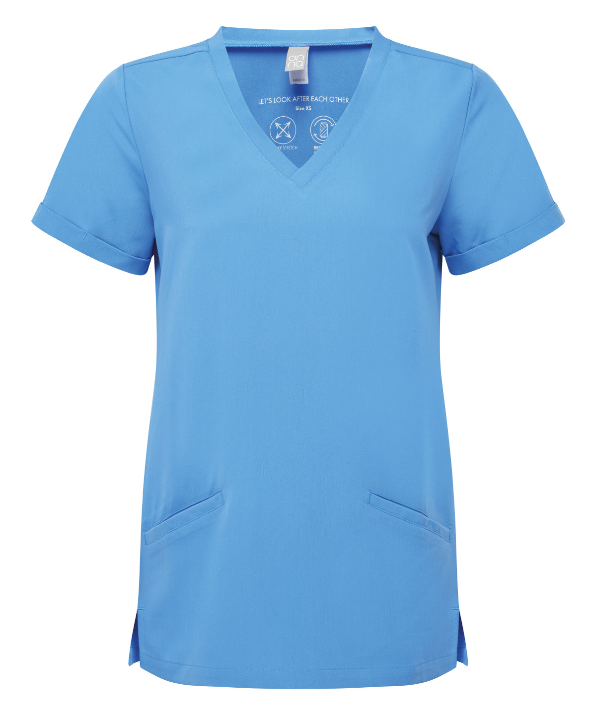 Onna by Premier NN310 Women’s Invincible Onna-stretch tunic in Ceil Blue