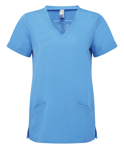 Onna by Premier NN310 Women’s Invincible Onna-stretch tunic in Ceil Blue
