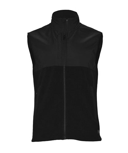 Nimbus NP018 Highland - Fashionable yoke fleece vest in Black