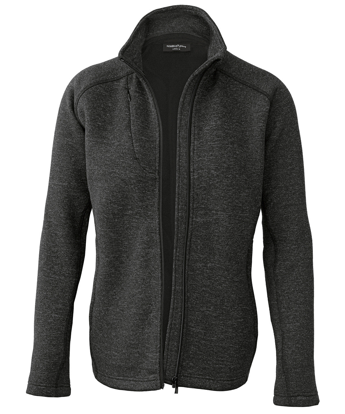 Nimbus NP08F Women’s Montana – knitted fleece jacket in Dark Grey Melange