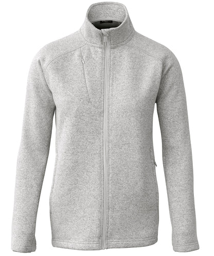 Nimbus NP08F Women’s Montana – knitted fleece jacket in Light Grey Melange