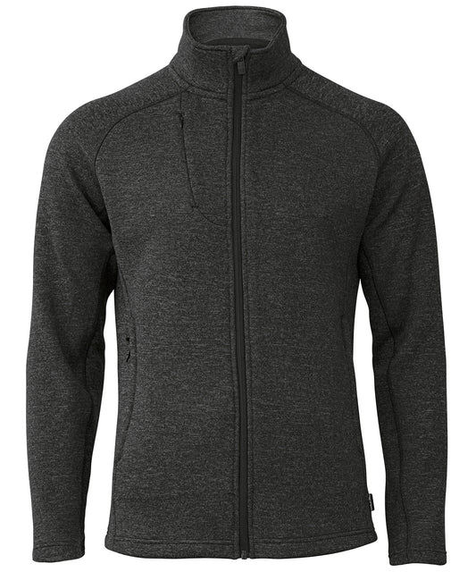 Nimbus NP08M Montana – knitted fleece jacket in Dark Grey Melange