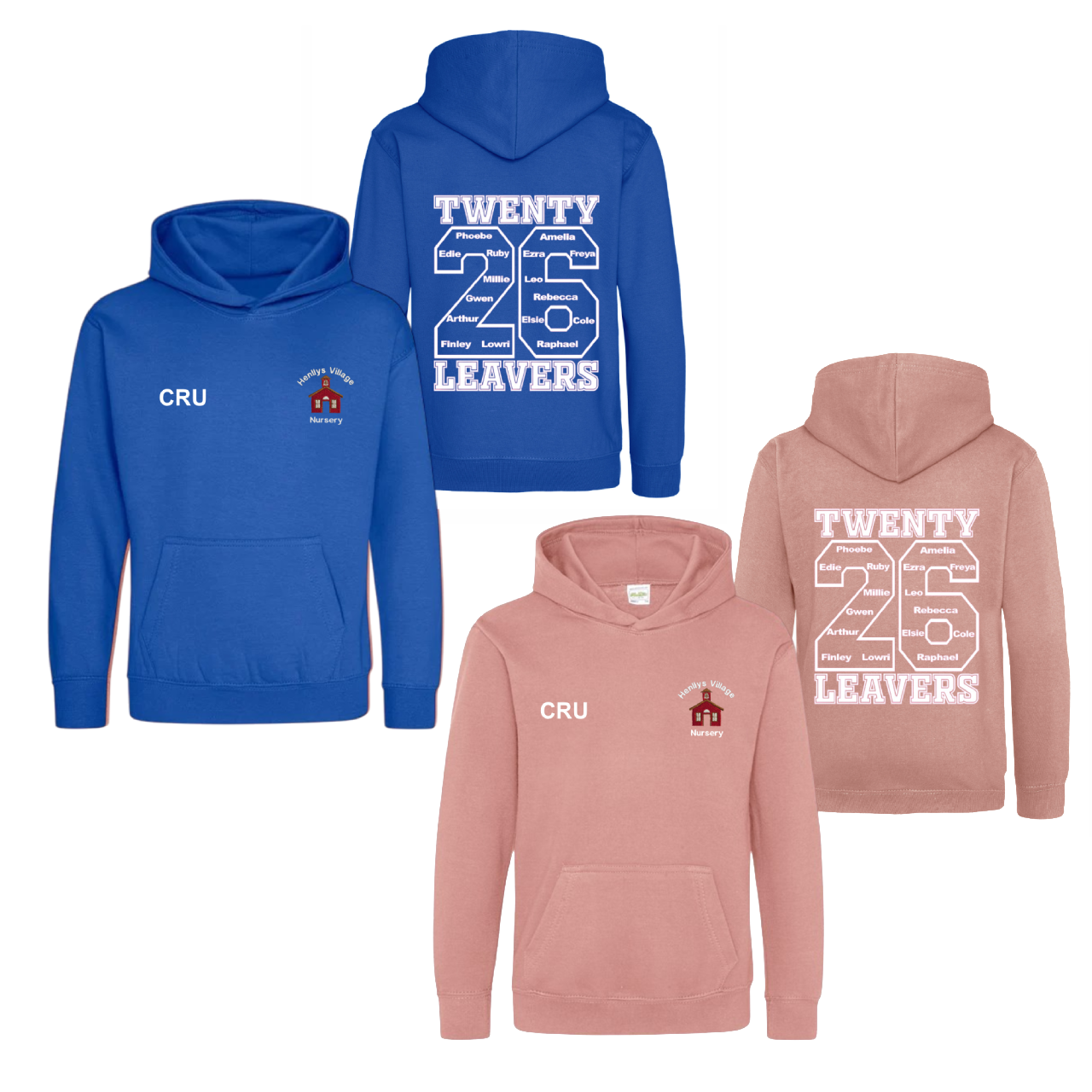 Henllys Village Nursery Leavers Hoodies (KIDS SIZE)