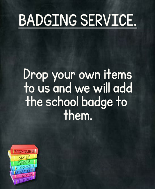 We Badge Your Own Items.