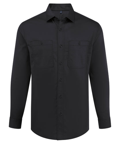 Premier PR021 ‘Utility 2.0’ service shirt in Stay Black