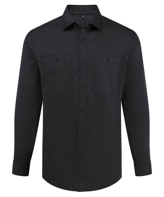 Premier PR021 ‘Utility 2.0’ service shirt in Stay Black
