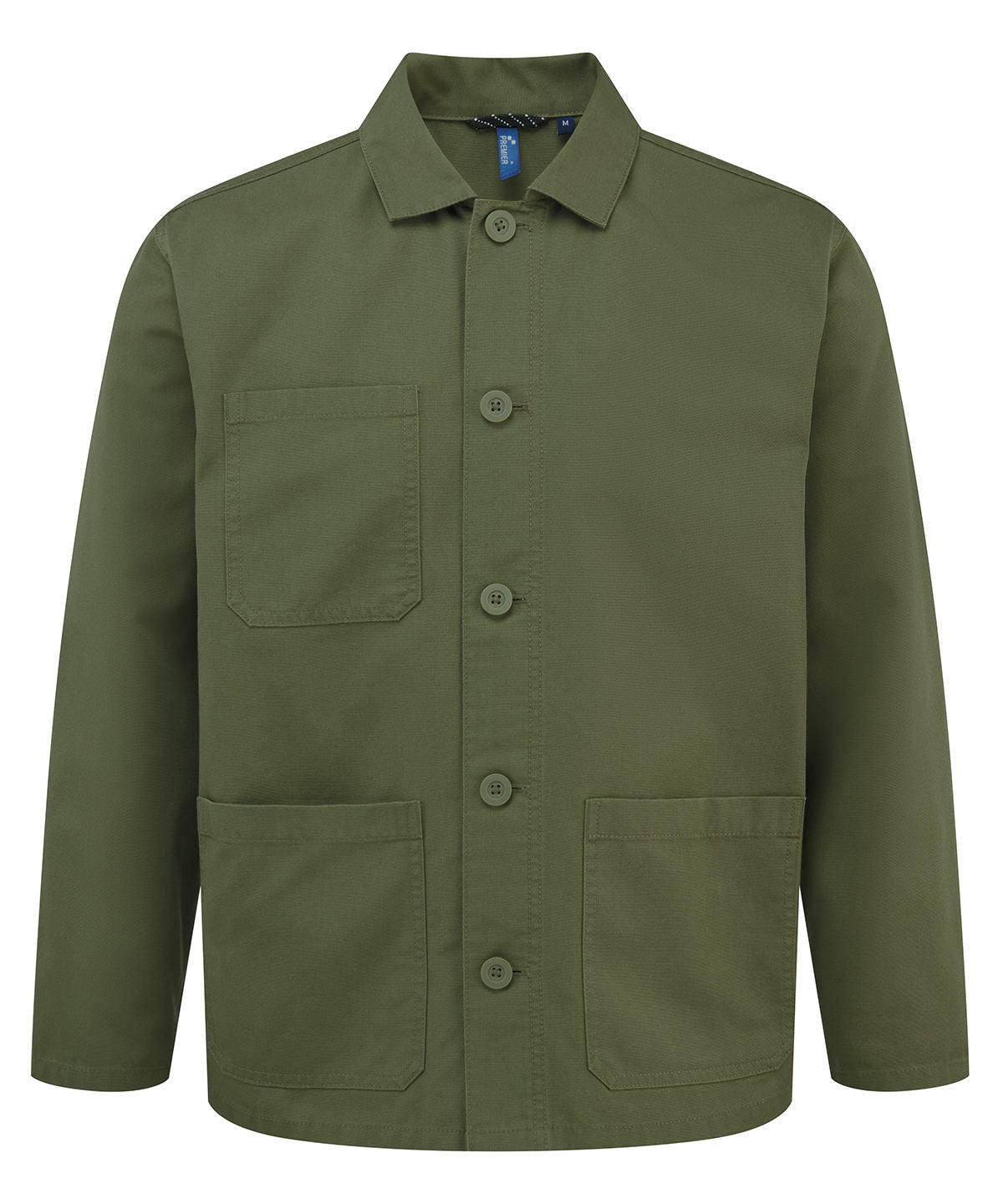 Premier PR022 ‘Utility 2.0’ chore jacket in Stay Olive