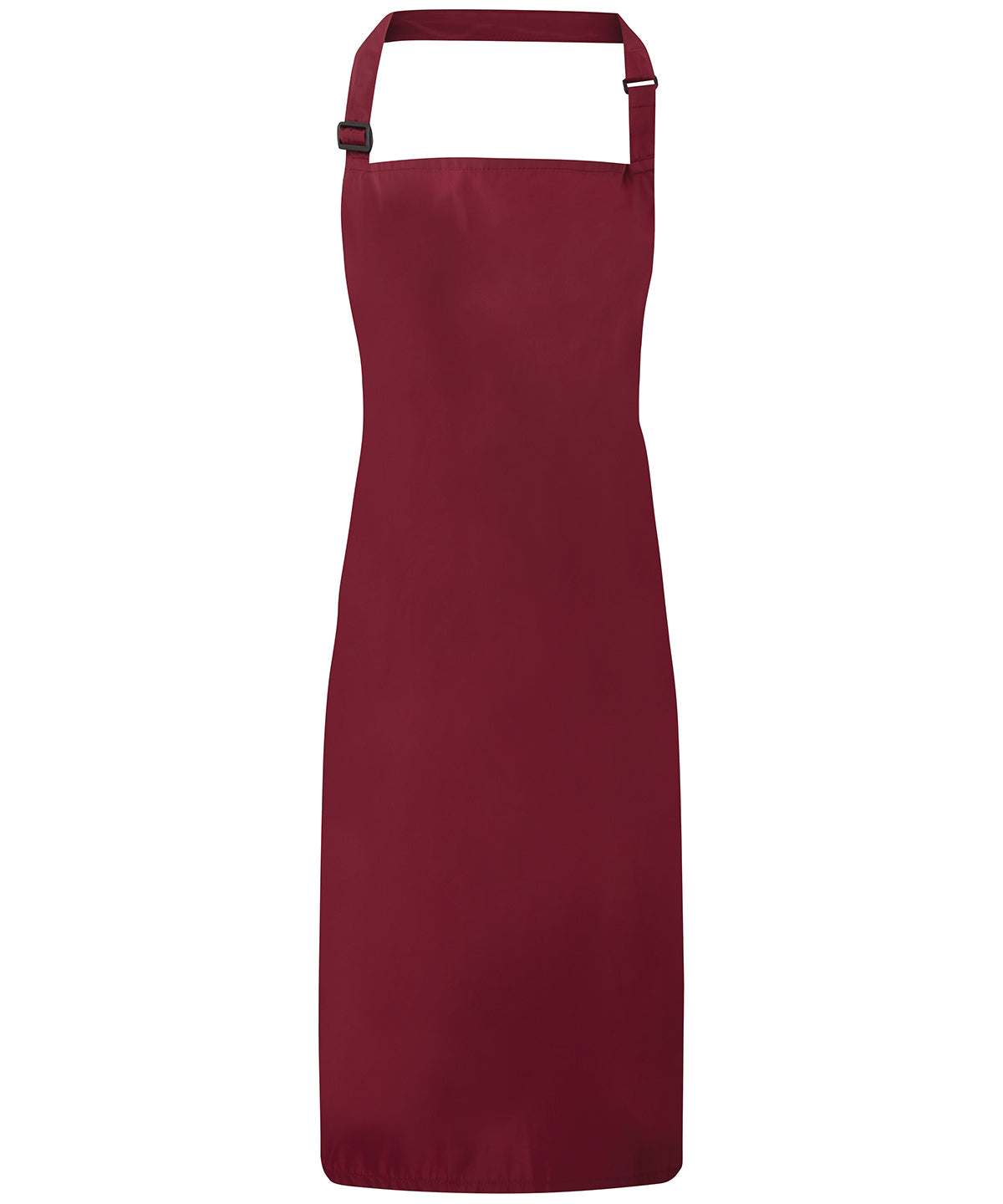 Premier PR115 Waterproof bib apron in Burgundy