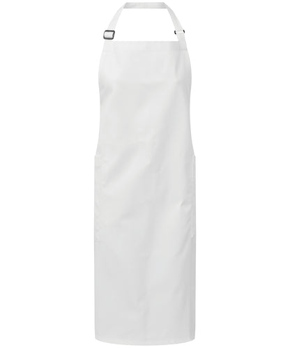 Premier PR120 Recycled Polyester & Organic Cotton Apron in White