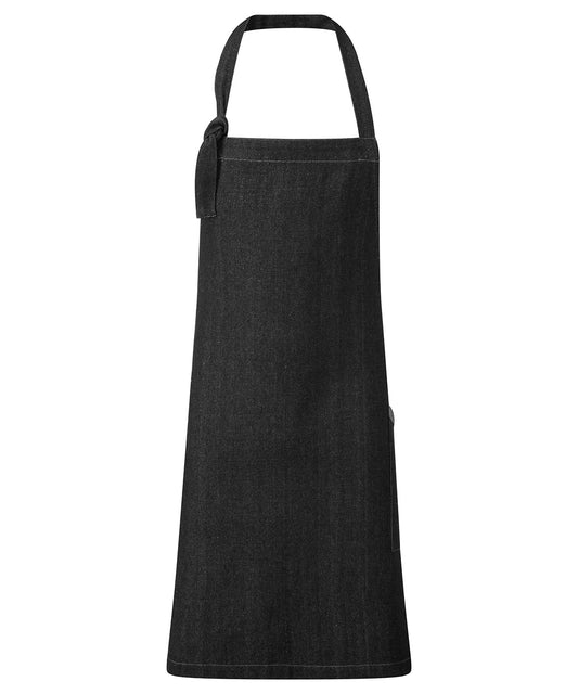 Premier PR122 ‘Regenerate’ Bib Apron in Black Denim