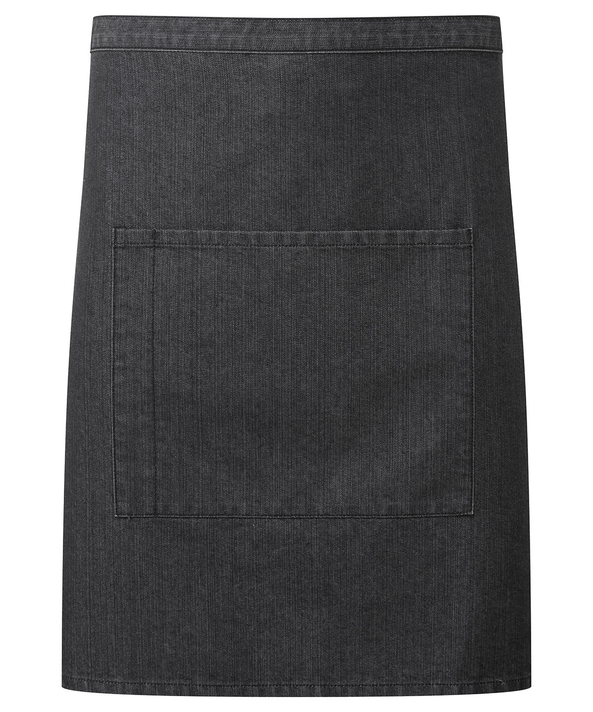 Premier PR141 ‘Colours collection’ mid-length pocket apron in Black Denim