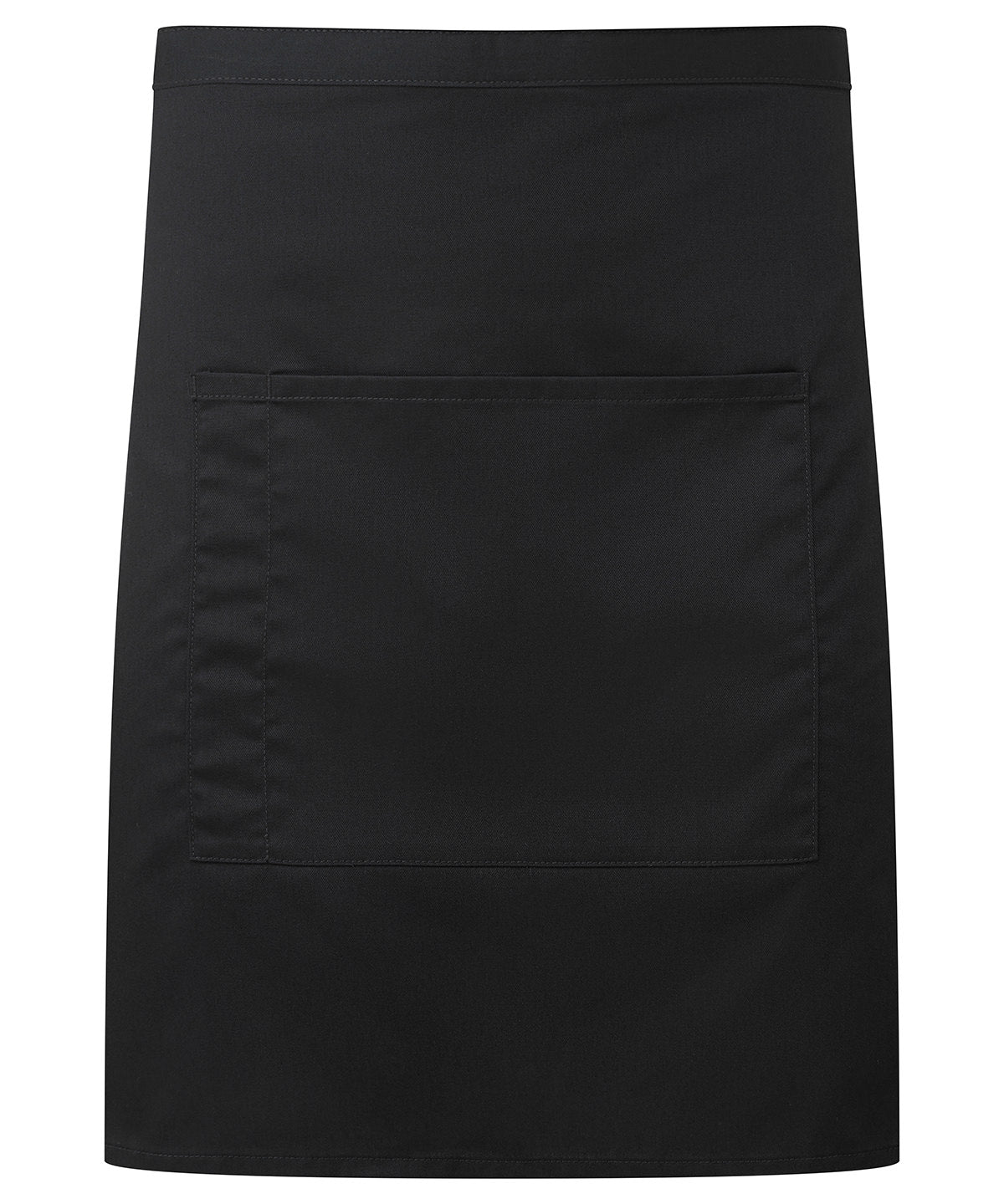 Premier PR141 ‘Colours collection’ mid-length pocket apron in Black