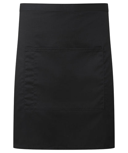 Premier PR141 ‘Colours collection’ mid-length pocket apron in Black