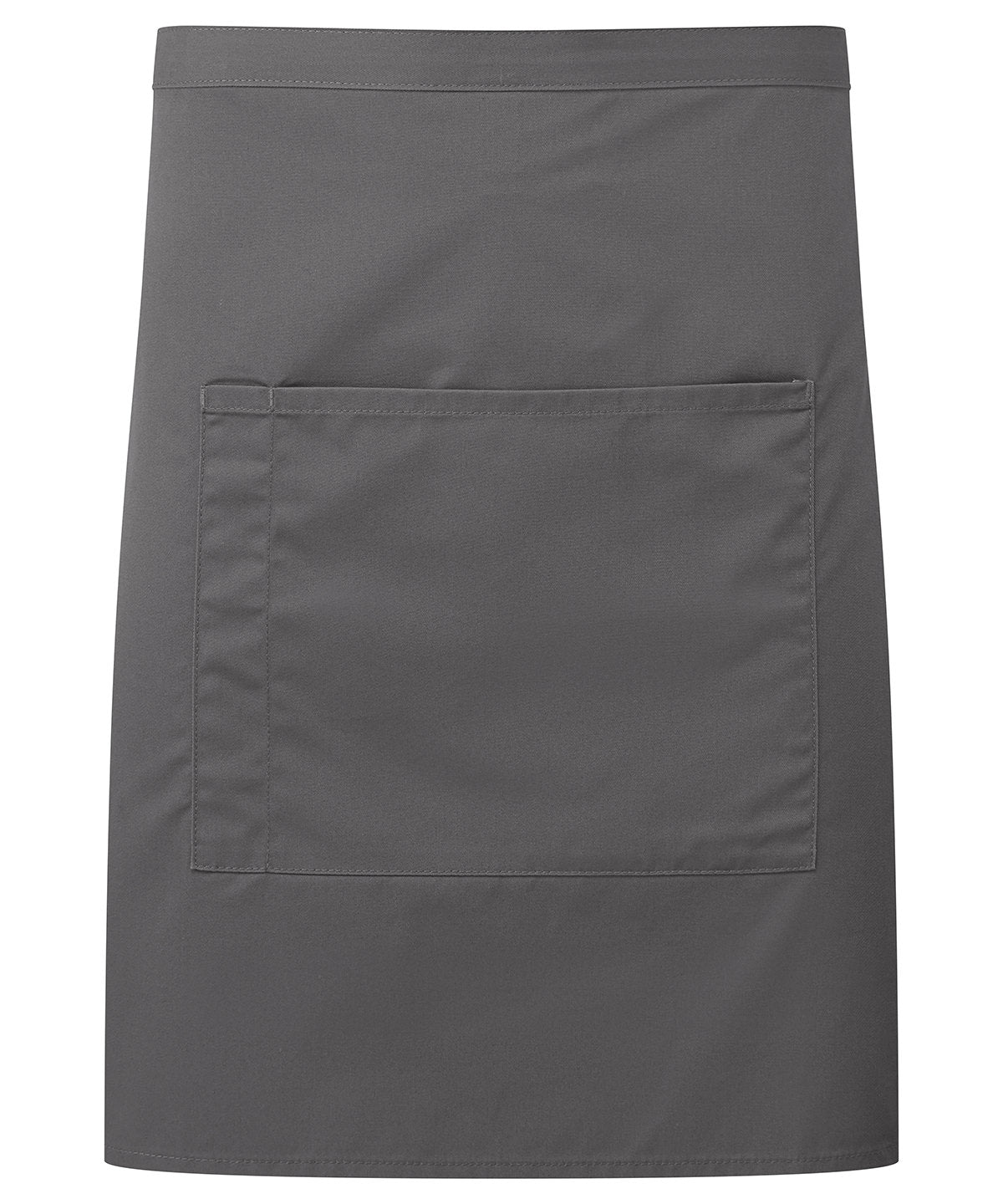 Premier PR141 ‘Colours collection’ mid-length pocket apron in Dark Grey