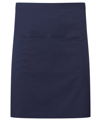 Premier PR141 ‘Colours collection’ mid-length pocket apron in Navy