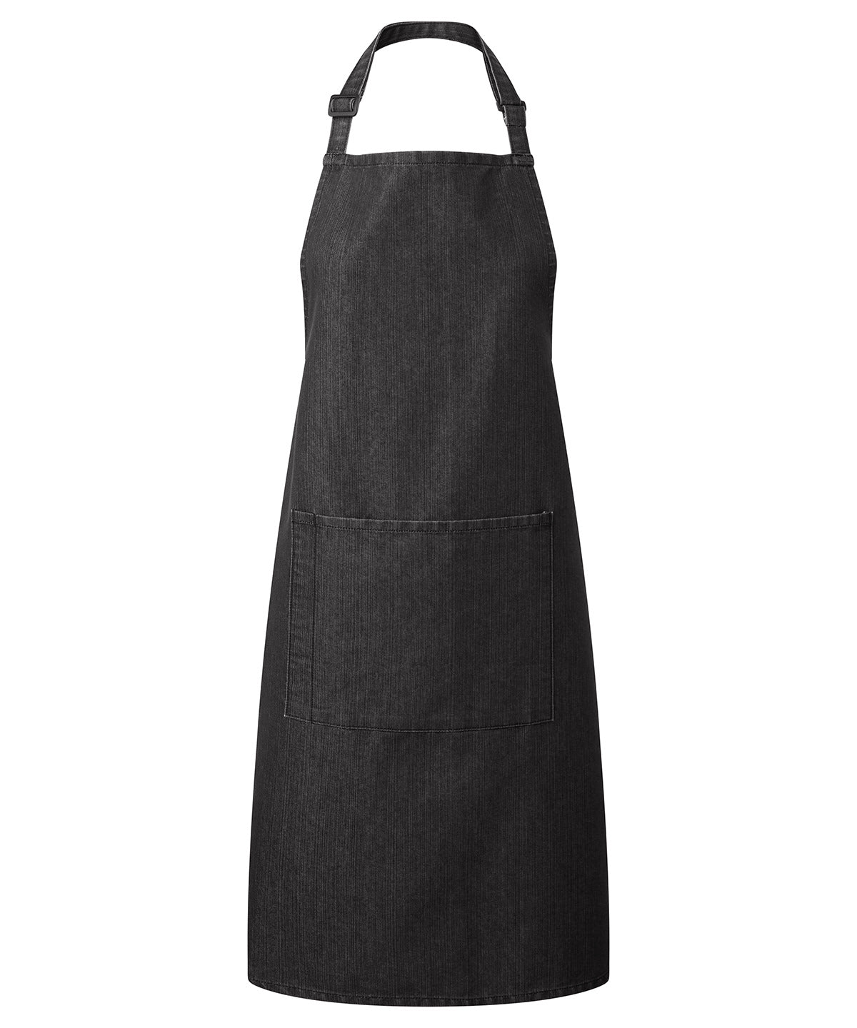 Premier PR154 Colours bib apron with pocket in Black Denim