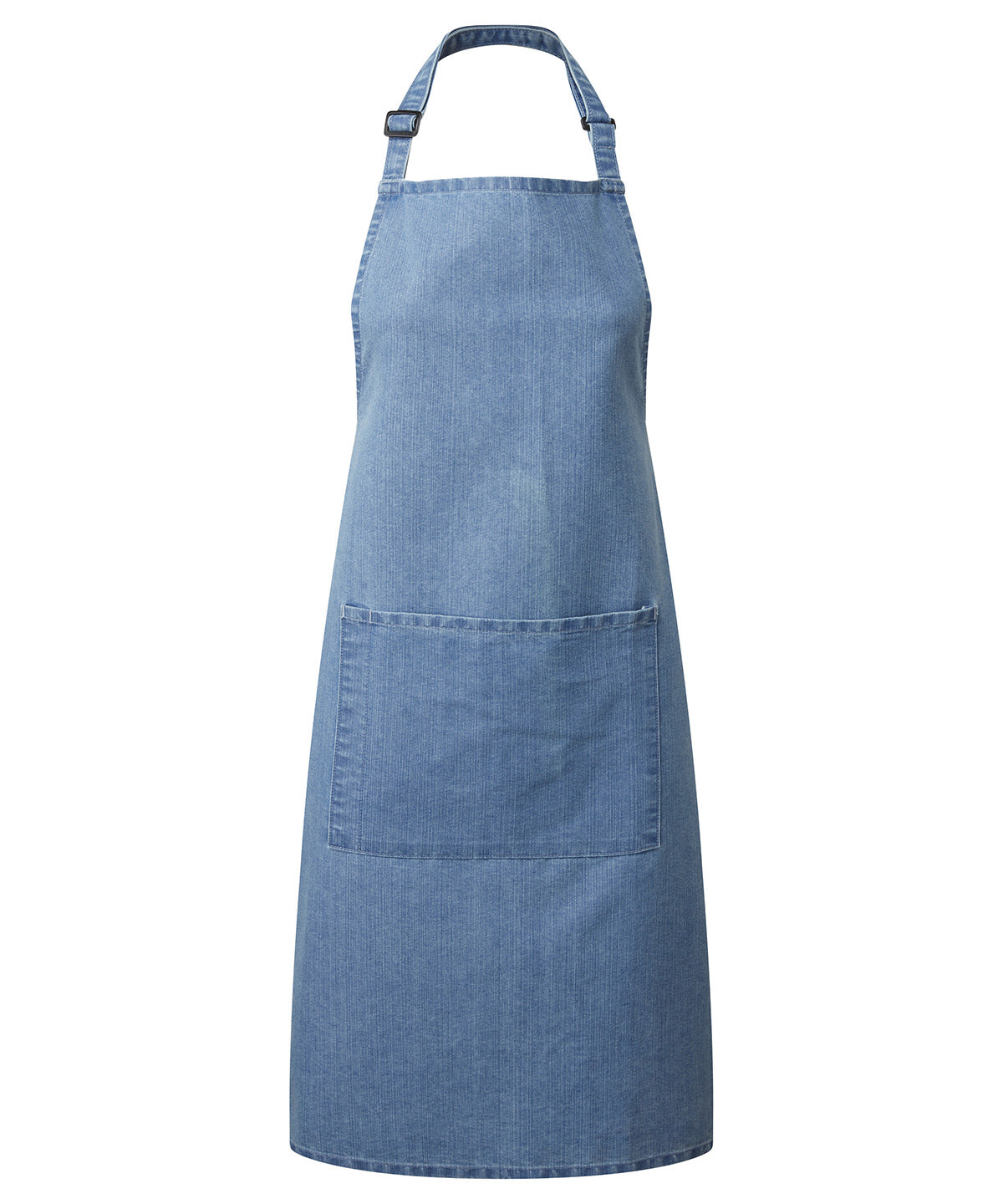 Premier PR154 Colours bib apron with pocket in Blue Denim