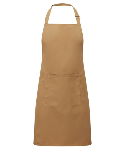 Premier PR154 Colours bib apron with pocket
