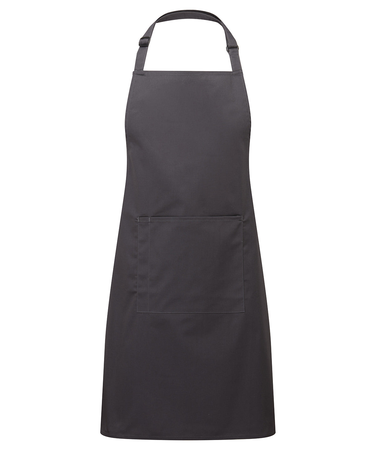Premier PR154 Colours bib apron with pocket in Charcoal