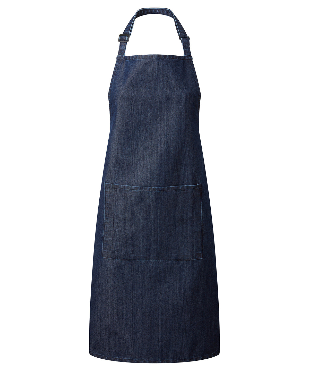 Premier PR154 Colours bib apron with pocket in Indigo Denim