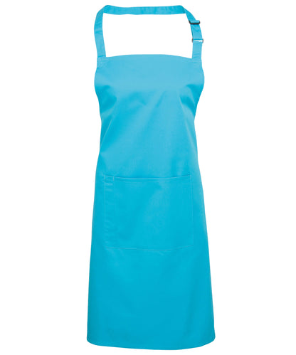Premier PR154 Colours bib apron with pocket
