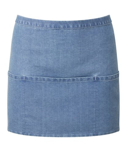 Premier PR155 Colours 3-pocket apron in Blue Denim
