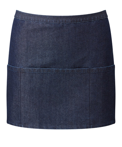 Premier PR155 Colours 3-pocket apron in Indigo Denim