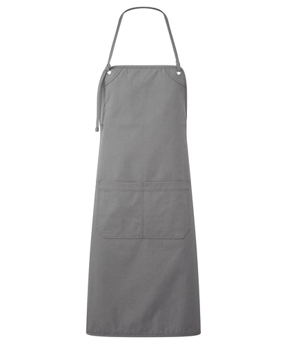 Premier PR181 ‘Artisan’s choice’ double-pocket canvas apron in Dark Grey