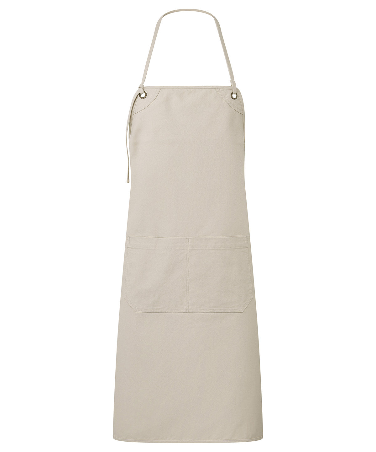 Premier PR181 ‘Artisan’s choice’ double-pocket canvas apron in Natural