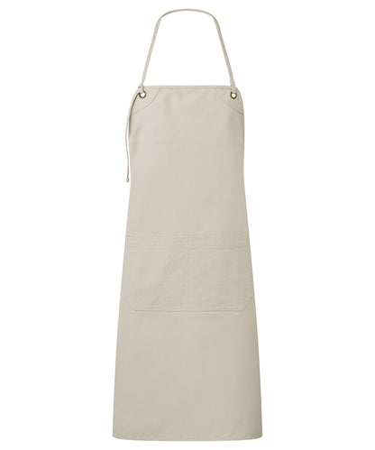 Premier PR181 ‘Artisan’s choice’ double-pocket canvas apron in Natural