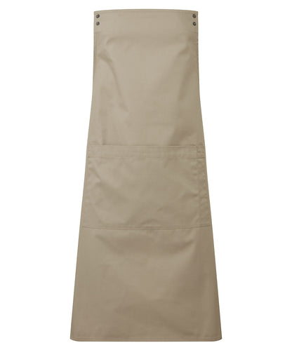 Premier PR190 ‘Swap & Pop’ Customisable Apron – Body in Khaki